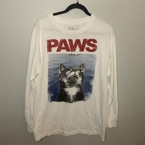 Paws Jaws Riot Society Long sleeve graphic tee